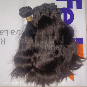 <b>Top</b> Grade Indian Virgin Human Hair Extensions Customized Yaki Superior Double Weft I-Tip All Light Dyed Body Wave Fumi - Product Image 1