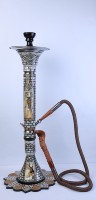 Chicha Farida de Luxe Ultime en Acier Inoxydable Nacre Style Égyptien Ancien Thème Temple Pharaonique Effet Miroir - Édition Limitée