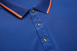 เสื้อโปโลผ้าฝ้ายธรรมดาระบายอากาศได้ดีเสื้อโปโลผ้านิ่มออกแบบโลโก้ได้เอง - Product Image 3