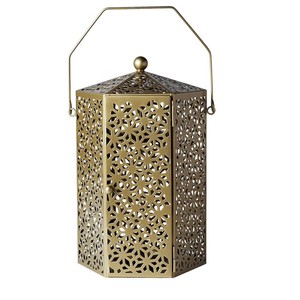 Linterna colgante de Metal Vintage, linterna de vela de diseño único para decoración de hogar y boda, Material de vidrio y hierro - Product Image 4