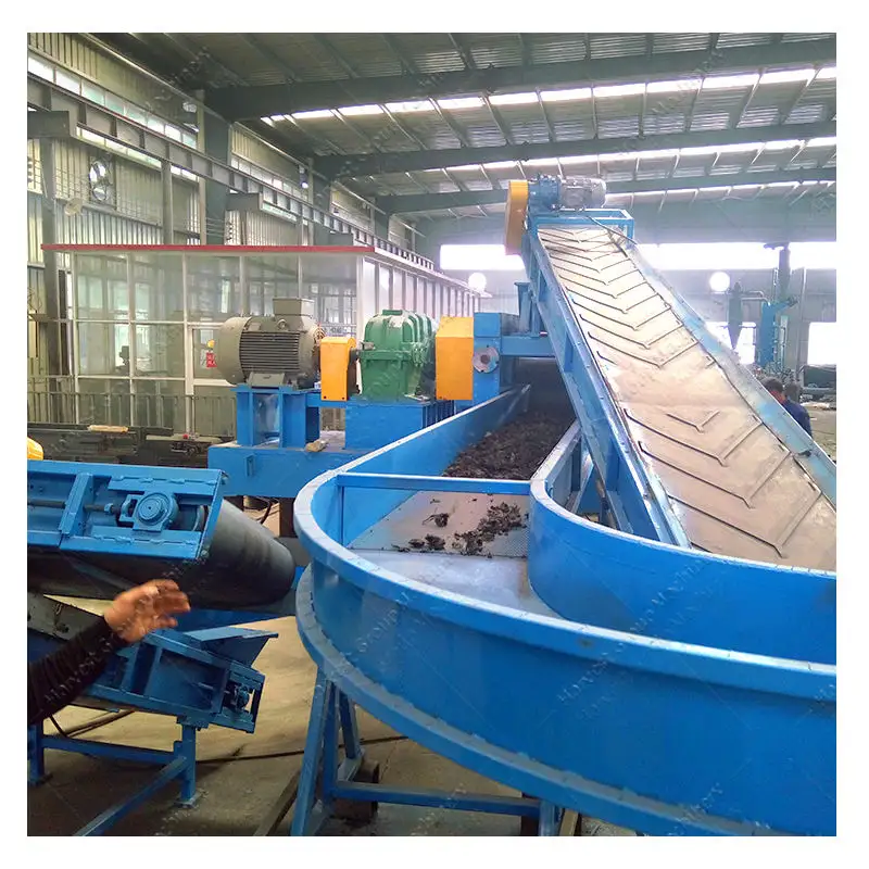 Mesin penghancur ban remah karet kualitas tinggi peralatan penghancur ban daur ulang mesin penghancur karet