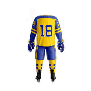 Uniforme de hockey sobre hielo con logotipo personalizado de alta calidad a un precio razonable Servicio OEM Suministro al por mayor - Product Image 3