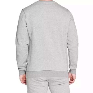 Sudadera con logotipo personalizado para hombre, ropa de calle de alta calidad, sudaderas de hombre de gran tamaño, sudaderas básicas de Color gris jaspeado para hombre - Product Image 3