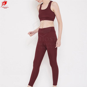 Ensemble de yoga athlétique de qualité professionnelle pour entraînement en salle, combinaison de fitness respirante en nylon et élasthanne, meilleure vente - Product Image 4