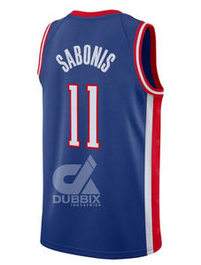 Maillot de basket-ball Sacramento 2024-25 de haute qualité, logo personnalisé cousu, broderie 3D, uniforme d'équipe respirant pour une utilisation toute l'année - Product Image 2