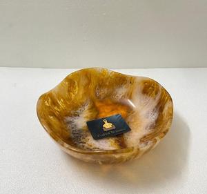 ชามเสิร์ฟสลัดทำจากเรซินชามตกแต่งบ้านสีน้ำตาลโอนิกซ์เครื่องครัวส่วนตัว - Product Image 3