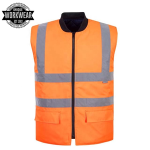 Vestes pour hommes haute visibilité certifiées CE, imprimées par transfert thermique, réfléchissantes, pour la sécurité, vêtements de travail réfléchissants pour la construction - Product Image 4