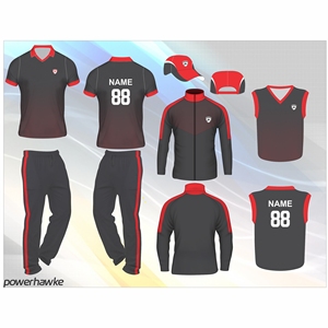 Conjunto de Uniforme de Cricket Deportivo Elástico Powerhawke en Colores Sólidos para Hombre Adulto con Nombre de Equipo y Logotipo Personalizados - Product Image 4