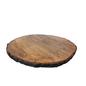 Juego de 3 platos redondos de madera de Acacia, color Natural, tamaño pequeño, vajilla de último diseño para decoración de restaurante y cocina - Product Image 2