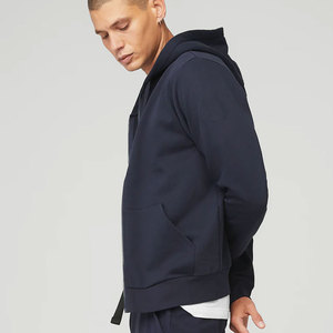 52% coton 48% polyester polaire sweats à capuche et sweat-shirt polaire à capuche à fermeture éclair complète - Product Image 2