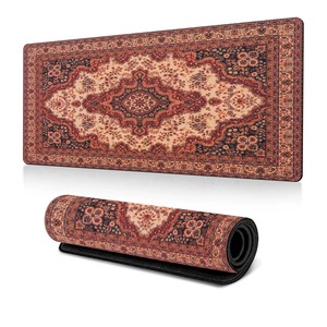 Alfombrilla de ratón Vintage XL, alfombrilla de mesa extendida de estética Retro, base de goma antideslizante de 80X30 <span class=keywords><strong>cm</strong></span>, borde cosido - Product Image 4