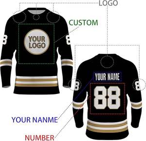 Le plus populaire concevez votre propre logo uniforme de hockey sur glace grande taille pour adulte - Product Image 6