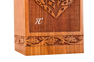 Urne funéraire en bois coeur urne commémorative en palissandre pour cendres souvenir commémoratif urne funéraire décorative pour cendres - Product Image 4