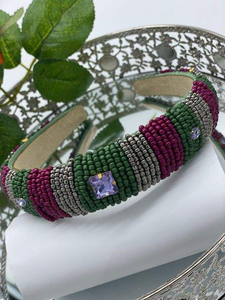 Diadema Bordada de Alta Calidad, Accesorios para el Cabello de Niñas, Diseño Elegante y Moderno 2025, Hecho en India, Diseño Personalizable - Product Image 3