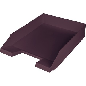 Bandeja para Cartas de Plástico Roja HELIT, Tamaño 5, para Papel DIN A4/C4, Capacidad de 500 ml, 67 mm de Altura, 254 mm de Ancho, 347 mm de Profundidad, Asa Empotrada - Product Image 1