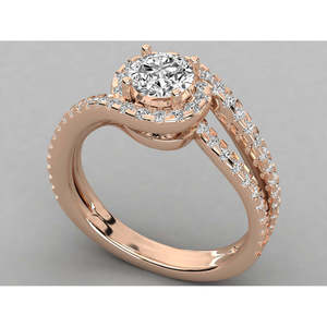 Bague solitaire en or 10 carats pour femmes, diamant cultivé en laboratoire - Product Image 4