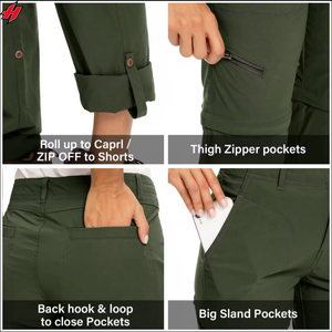 New Collection Casual Loose Hiking Pants Wide Leg High Elastic Fully Seam Logo Waist Waterproof Zipper Outdoor <b>Trouser</b> - Product Image 4