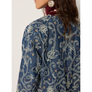 Chaqueta AMARA Azul Índigo para Primavera con Característica Transpirable - Product Image 5