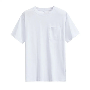 Mens <b>Womens</b> Cotton Pocket <b>Short</b> <b>Sleeve</b> Fashion Soft <b>White</b> Black Loose Fit Tee <b>Shirt</b> Tops High Quality Breathable Leisure Tops - Product Image 5
