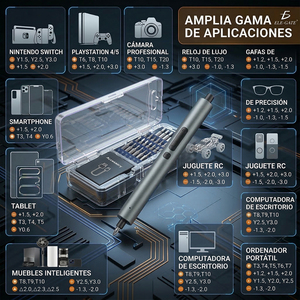 ชุดไขควงไฟฟ้าไร้สาย 33-in-1 เกรดอุตสาหกรรม พร้อมหัวไขควงความแม่นยำ 24 ชิ้น และไฟ LED ไขควงขนาดเล็กแบบใช้แบตเตอรี่ - Product Image 5