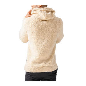 Meilleur prix sweat à capuche Sherpa pour hommes léger à la mode vêtements d'extérieur 100% coton polaire mélangé hiver nouvel article fabriqué au Pakistan - Product Image 2