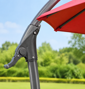 Parasol <span class=keywords><strong>banane</strong></span> de 3 m avec ouverture manuelle, parasol cantilever à 8 baleines pour jardin, terrasse, café, bord de piscine, complexe hôtelier - Product Image 3