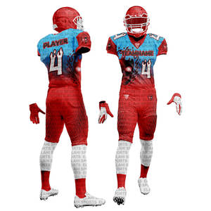 Uniformes de Fútbol Americano de Manga Corta, Talla Grande, Sublimados, Transpirables, de Alta Calidad, 100% Poliéster, Paquete de Oferta para Adultos 2026 - Product Image 2