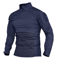 Chemise décontractée pour homme de haute qualité, séchage rapide, coton et polyester, avec broderie personnalisée, fermeture éclair, sport, tactique