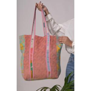 Sac Kantha Boho multicolore Vintage Handmade Cotton Shoulder Tote for Women Ideal Shopping Grocery Handbag - Product Image 2