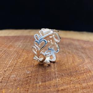 Bagues à double cœur pour femmes Bijoux de créateur romantique Bagues de promesse de mariage Bagues de cadeau d'anniversaire pour femme Petite amie - Product Image 2