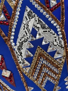 Veste de spectacle Western Custom Rodeo Queen Base bleue - Product Image 3