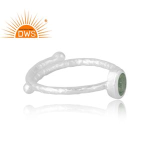 Best Selling 925 Sterling Silver Natural <b>Green</b> Strawberry Quartz Gemstone Ring Custom Jewelry For Women Gift For Her - Product Image 4