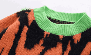 Hommes Mohair Pull À Manches Longues Pull Doux Chaud Tricots Mode Automne Hiver Confortable Casual Streetwear Outfit - Product Image 4