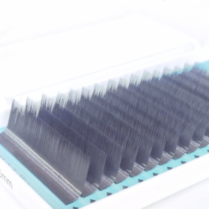 Extensions de cils simples faites à la main de qualité supérieure 15mm PBT 0.15mm paquet de boîte de logo personnalisé Extensions de cils de qualité supérieure de haute qualité - Product Image 1