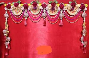 ที่แขวนประตูผ้าฝ้ายแบบดั้งเดิมที่แขวนประตูบ้านและงานแต่งงานของตกแต่งบ้านและงานแต่ง - Product Image 4