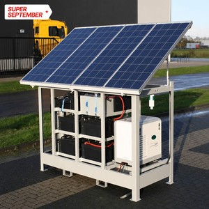Sistema Completo de Energía Solar Híbrida de 5000W 5kW, Kit con Batería LiFePO4, Panel Solar Monocristalino, MPPT, Almacenamiento de Energía Doméstica ESS - Product Image 1