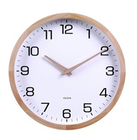 Jam Dinding Pendulum Laris Manis, Baterai, Kayu Plastik, Pengatur dengan Pendulum, Dekoratif Vintage