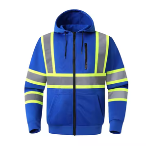 เสื้อฮู้ดแขนยาวสำหรับผู้ชายเสื้อมีฮู้ดเพื่อความปลอดภัยสะท้อนแสง - Product Image 1