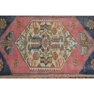 พรมไหมไม้ไผ่แฮนด์เมดสีดำ3.1ft วินเทจผ้าถักลายสี่เหลี่ยมสไตล์ตุรกีสำหรับวัยรุ่นยางด้านหลัง - Product Image 5