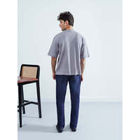 T-shirts décontractés pour hommes OKAPI, col rond uni, 100% coton, jersey léger et respirant, 200 grammes, coupe ajustée classique, manches courtes