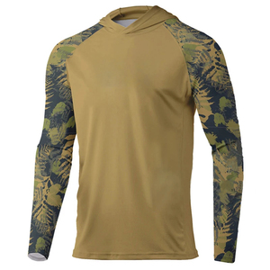 Logo personnalisé Upf 50 + Protection solaire évacuation de l'humidité polyester vêtements de pêche hommes à manches longues maille ventilé Uv chemises de pêche - Product Image 3