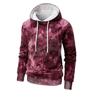 Low Moq Tie Dye Hoodies Top Fashion Tie Dye Hoodies para hombres Buena calidad 100% Cotton Tie Dye Hoodies para hombres - Product Image 1