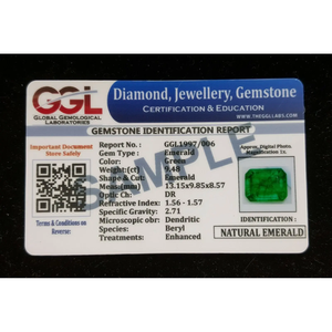Esmeralda Natural de Calidad AAA+ de 8-10 Quilates, Esmeralda Colombiana Certificada, Gem223 - Product Image 1