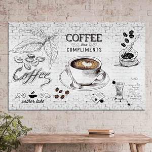 Elegante cuadro impreso en lienzo - Regalo perfecto y personalizado para amantes del café, LIENZO ENVELOPEADO - Product Image 1