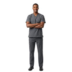 Ensemble de blouses chirurgicales pour hommes, respirant, léger, uniforme médical, haut à manches courtes, pantalon, vêtements de travail confortables pour l'hôpital, OEM ODM - Product Image 1