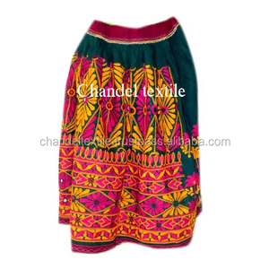 <span class=keywords><strong>Gonna</strong></span> Vintage Indiana del Gujarat Kuchi Rabari, Abbigliamento Etnico Boho da Donna con Ricamo <span class=keywords><strong>a</strong></span> Mano, Stile Tribale Banjara per Danza - Product Image 6