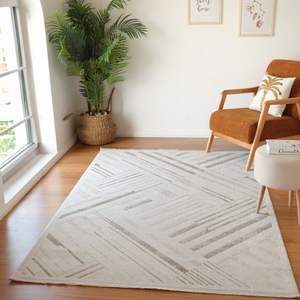 Alfombra Goldenmoon, Fabricada a Máquina, de Poliéster, Diseño Turco Persa, Reversible, Antideslizante, de Pelo Corto y Grueso, Lavable - Product Image 5