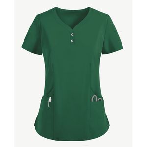 Women's Nursing <b>Uniform</b> <b>Scrub</b> Suits Top Pants Sets Custom Logo Sizes Colors Medical Hospital Wholesale Bulk Low Price <b>Scrub</b> Set - Product Image 2