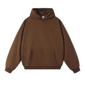 Nouveauté : sweat à capuche unisexe surdimensionné sans cordon, avec logo personnalisé sur le devant, en tissu éponge 360GSM, avec paillettes |   Vêtements de rue pour hommes et femmes - Product Image 2