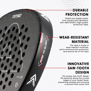 Protector de Raqueta y Cinta Adhesiva para Pádel P&P, Premium, Duradero, Portátil, Impermeable, Antiarañazos - Product Image 5